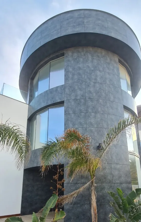 Grey HPL facade in Protaras