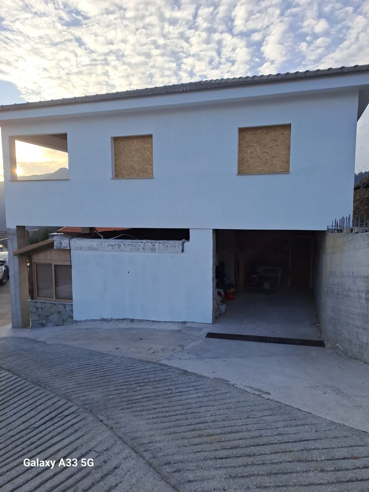 Completed exterior finish